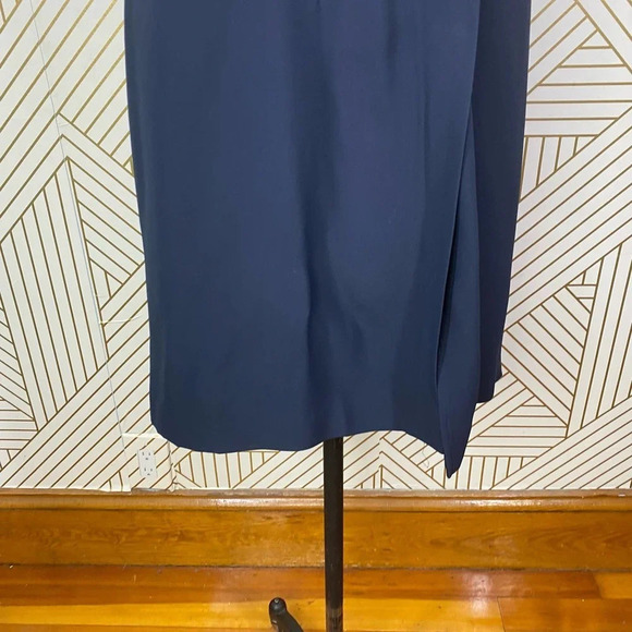 Peserico Wrap Pencil Skirt in Navy‎ Blue - Picture 3 of 12